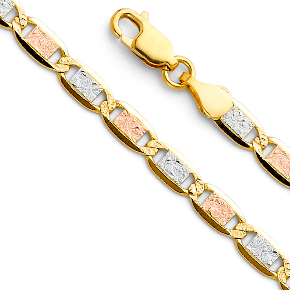 Valentino Tri-Color Chain Necklace