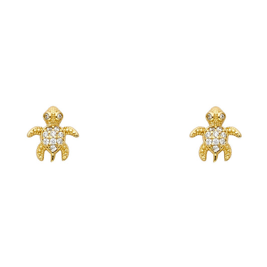 Sea Turtle Studded Earrings