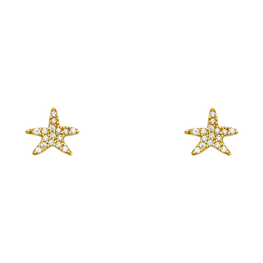 Star Fish Studded Earrings