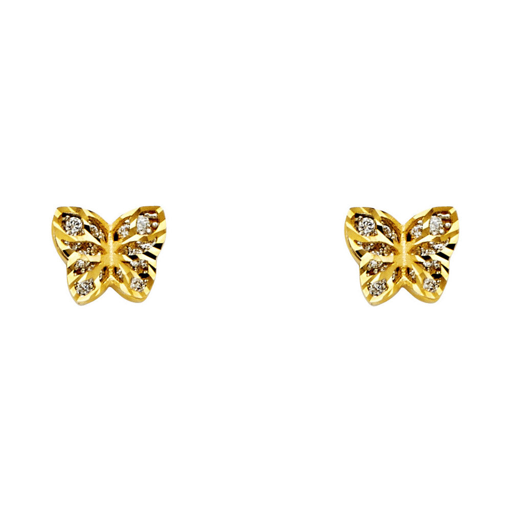 Butterfly Studded Earrings