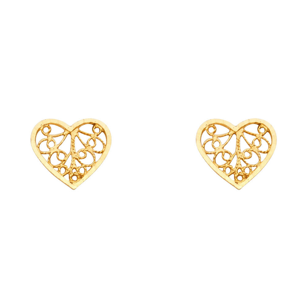 Wired Heart Earrings