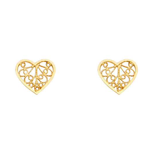 Wired Heart Earrings