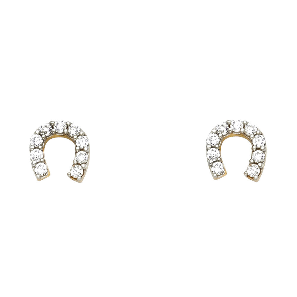 Horseshoe Studded Earrings