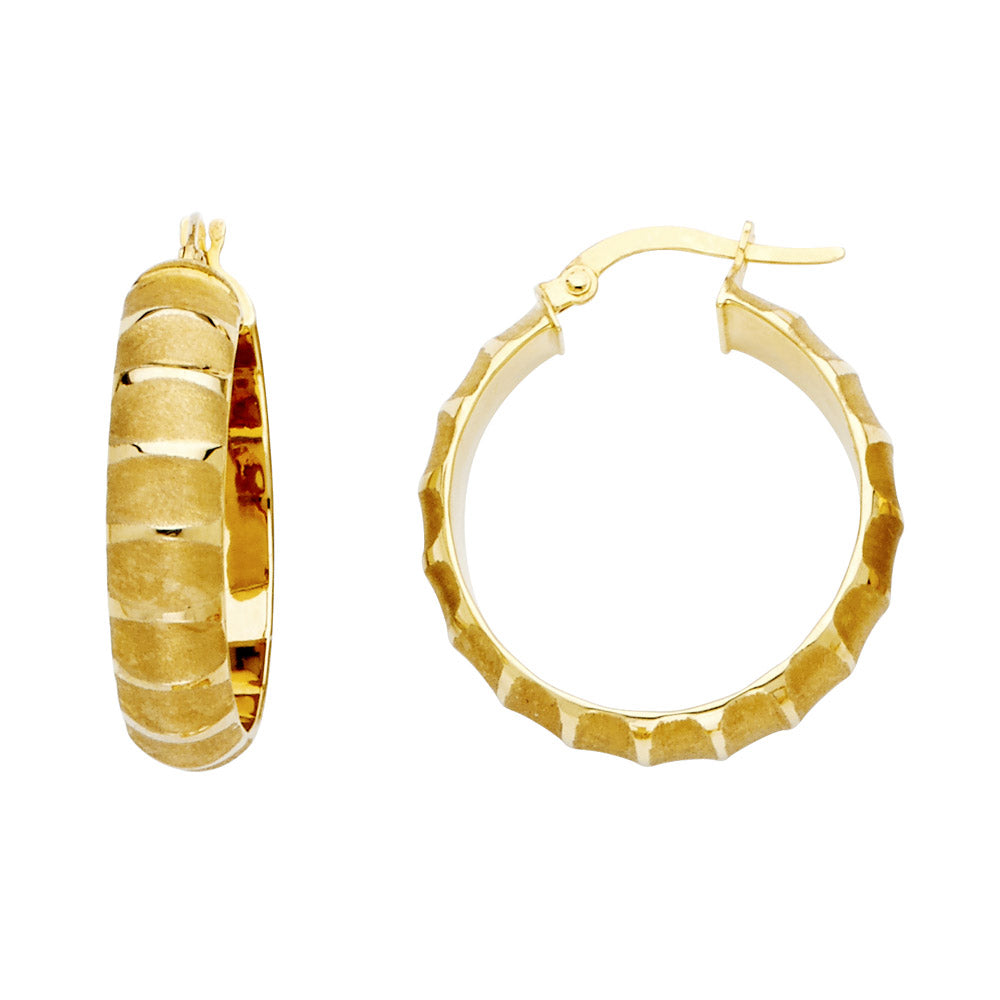 Golden Hoop Earrings