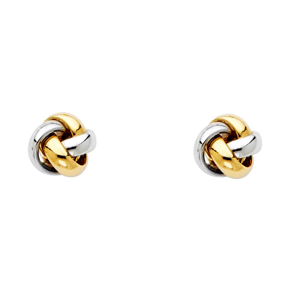 Duo-color Stud Earrings