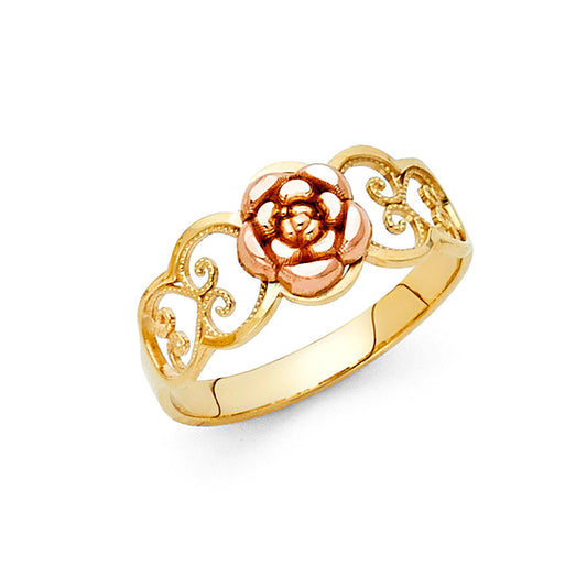 Rose Tri-color Ring